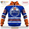 Custom Edmonton Oilers 80s Throwback Vintage Hockey Away Sweatshirt Hoodie 3D