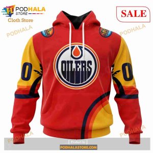 Custom Edmonton Oilers ALL Star Sunset Sweatshirt NHL Hoodie 3D