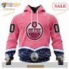 Custom Edmonton Oilers Fights Cancer Sweatshirt NHL Hoodie 3D