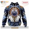 Custom Edmonton Oilers Native Costume Sweatshirt NHL Hoodie 3D