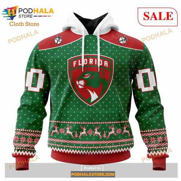 Custom Florida Panthers Christmas Apparel Sweatshirt NHL Hoodie 3D