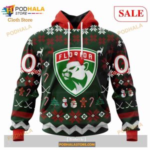 Custom Florida Panthers Unisex Christmas Sweatshirt NHL Hoodie 3D