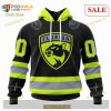 Custom Florida Panthers Unisex FireFighter Uniforms Color NHL Hoodie 3D