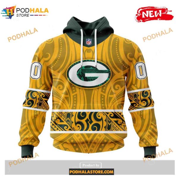 Custom Green Bay Packers Native With Samoa Culture Design Shirt NFL Hoodie 3D