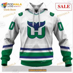 Custom Hartford Whalers Carolina Hurricanes Vintage NHL Sweatshirt Hoodie 3D