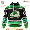 Custom Hockey Celebrate Patricks Day NHL Colorado Avalanche Hoodie 3D