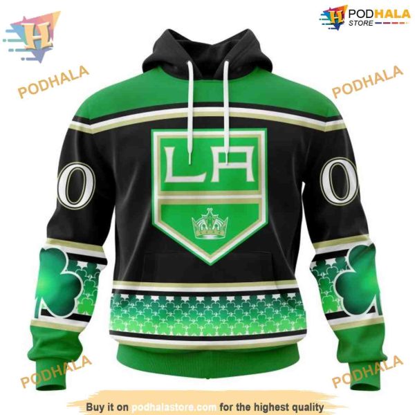 Custom Hockey Celebrate St Patrick’s Day NHL Los Angeles Kings Hoodie 3D