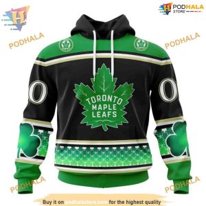 Custom Hockey Celebrate St Patrick’s Day NHL Toronto Maple Leafs Hoodie 3D