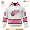 Custom IN OCTOBER WE WEAR PINK BREAST CANCER NHL Detroit Red Wings Hoodie 3D