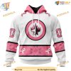 Custom IN OCTOBER WE WEAR PINK BREAST CANCER NHL Winnipeg Jets Hoodie 3D