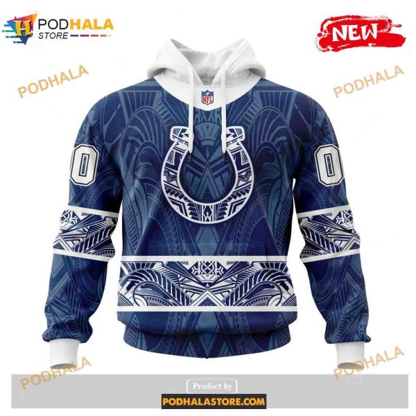 Custom Indianapolis Colts Native With Samoa Culture Design Shirt NFL Hoodie 3D