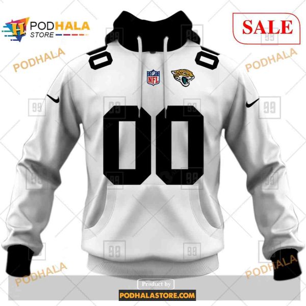 Custom Jacksonville Jaguars Road Jersey Shirt NFL Hoodie 3D