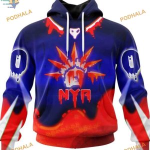 Custom Jersey For Halloween Night NHL New York Rangers Hoodie 3D