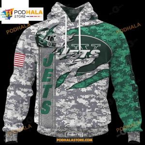 Custom Jets Camo US NFL Hoodie 3D LIMITED EDITION