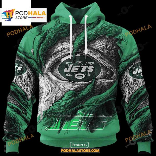 Custom Jets Demon Eyes NFL Hoodie 3D LIMITED EDITION