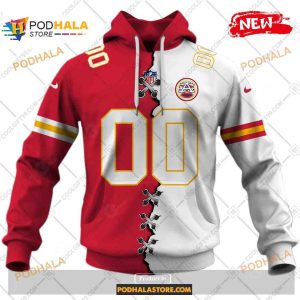 Custom Kansas City Chiefs Mix Jersey Special Design NFL Hoodie 3D