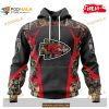 Custom Kansas City Chiefs Special Camo Hunting Black Design NFL Hoodie 3D