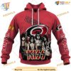 Custom Kiss Band Style NHL Carolina Hurricanes Hoodie 3D Sweatshirt