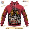 Custom Kiss Band Style NHL Chicago Blackhawks Hoodie 3D