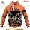 Custom Kiss Band Style NHL Philadelphia Flyers Hoodie 3D