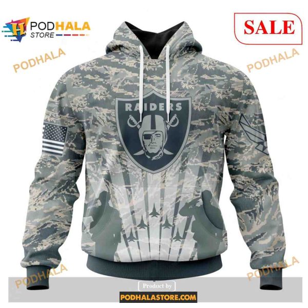 Custom Las Vegas Raiders Honor US Air Force Veterans Shirt NFL Hoodie 3D