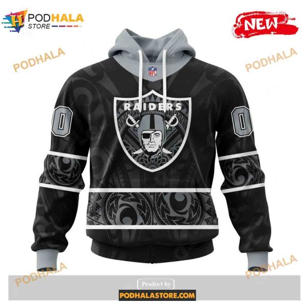 Custom Las Vegas Raiders Native With Samoa Culture Design Shirt NFL Hoodie 3D