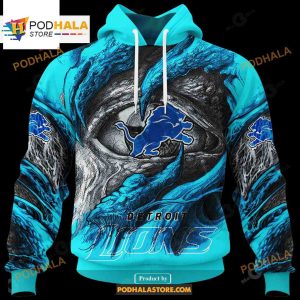 Custom Lions Demon Eyes NFL Hoodie 3D LIMITED EDITION