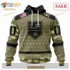 Custom Los Angeles Kings Camo Military Appreciation NHL Hoodie 3D