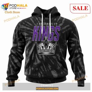 Custom Los Angeles Kings Retro Vintage Tie Dye Sweatshirt NHL Hoodie 3D