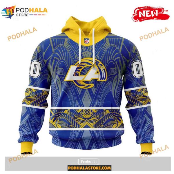 Custom Los Angeles Rams Native With Samoa Culture Design Shirt NFL Hoodie 3D