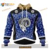 Custom Los Angeles Rams Unisex Kits In Classic Style NFL Hoodie 3D