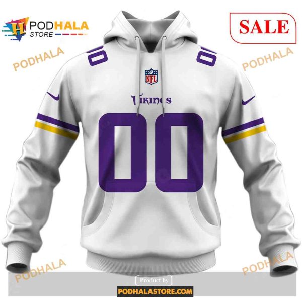 Custom Minnesota Vikings Road Jersey Shirt NFL Hoodie 3D