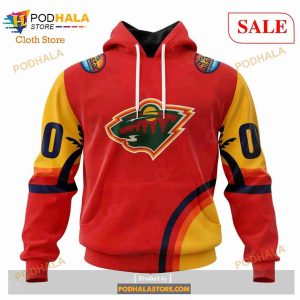 Custom Minnesota Wild ALL Star Sunset Sweatshirt NHL Hoodie 3D