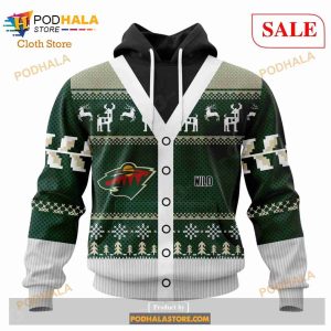 Custom Minnesota Wild Chrismas Season Sweatshirt NHL Hoodie 3D