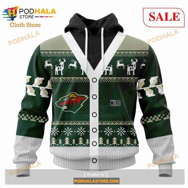 Custom Minnesota Wild Chrismas Season Sweatshirt NHL Hoodie 3D