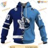 Custom Mix CFL Toronto Argonauts Jersey Style 3D NHL Toronto Maple Leafs Hoodie