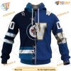 Custom Mix CFL Winnipeg Blue Bombers NHL Winnipeg Jets Hoodie 3D