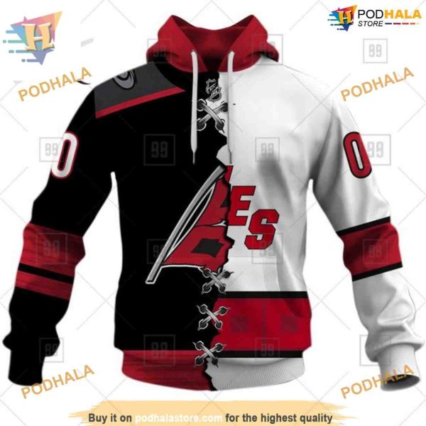 Custom Mix Jersey 2023 Style NHL Carolina Hurricanes Hoodie 3D Sweatshirt