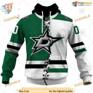 Custom Mix Jersey 2023 Style NHL Dallas Stars Hoodie 3D Shirt