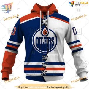 Custom Mix Jersey 2023 Style NHL Edmonton Oilers Hoodie 3D