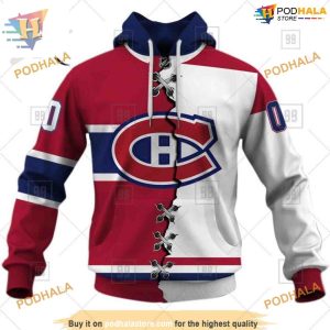 Custom Mix Jersey 2023 Style NHL Montreal Canadiens Hoodie 3D