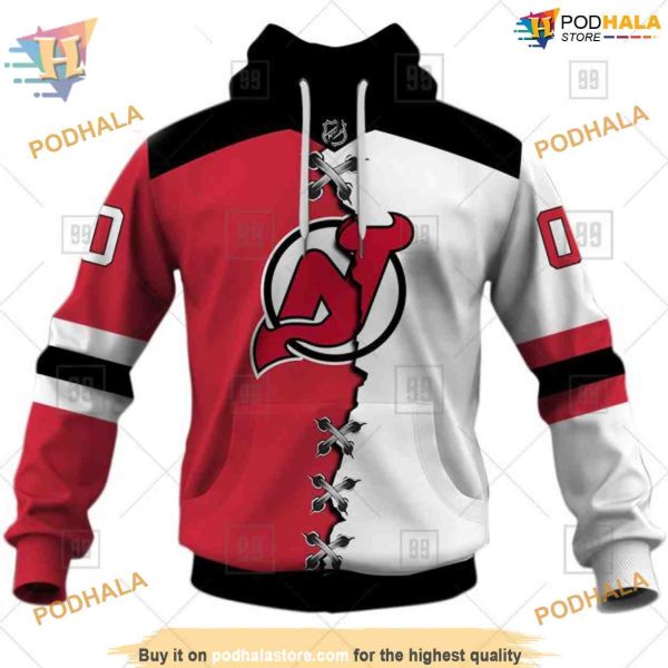 Custom Mix Jersey 2023 Style NHL New Jersey Devils Hoodie 3D