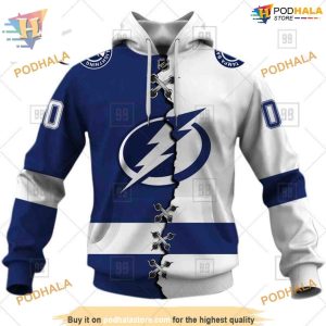 Custom Mix Jersey 2023 Style NHL Tampa Bay Lightning Hoodie 3D