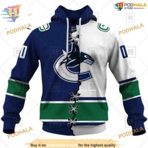 Custom Mix Jersey 2023 Style NHL Vancouver Canucks Hoodie 3D