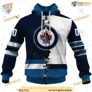 Custom Mix Jersey 2023 Style NHL Winnipeg Jets Hoodie 3D Shirt