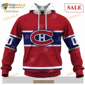 Custom Montreal Canadiens 60s 70s Throwback Vintage Home Sweatshirt Hoodie 3D