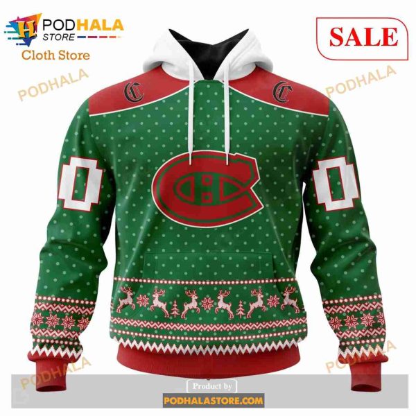 Custom Montreal Canadiens Christmas Apparel Sweatshirt NHL Hoodie 3D