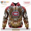 Custom Montreal Canadiens Native Costume Design NHL Hoodie 3D