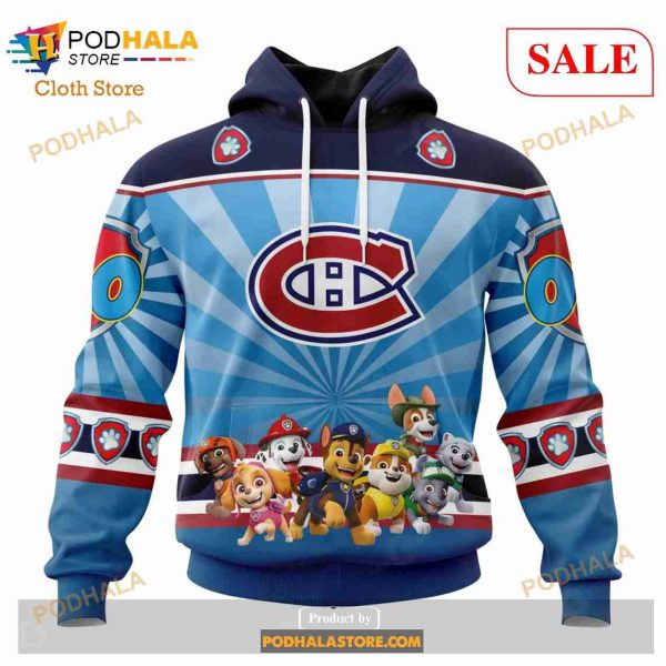 Custom Montreal Canadiens Paw Patrol Sweatshirt NHL Hoodie 3D