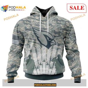 Custom NFL Arizona Cardinals Honor US Air Force Veterans Shirt Hoodie 3D